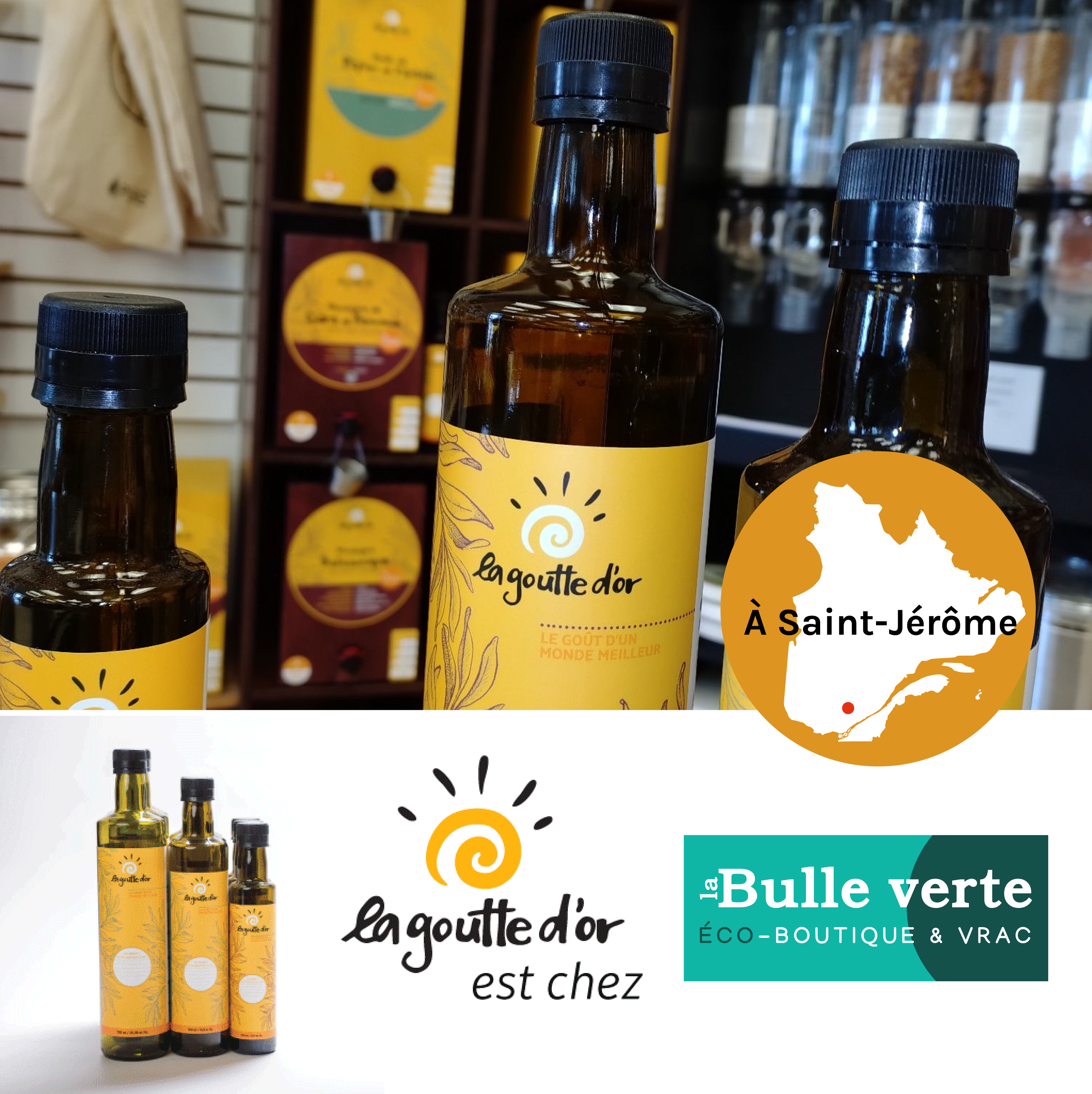Les produits La Goutte d’Or à La Bulle Verte