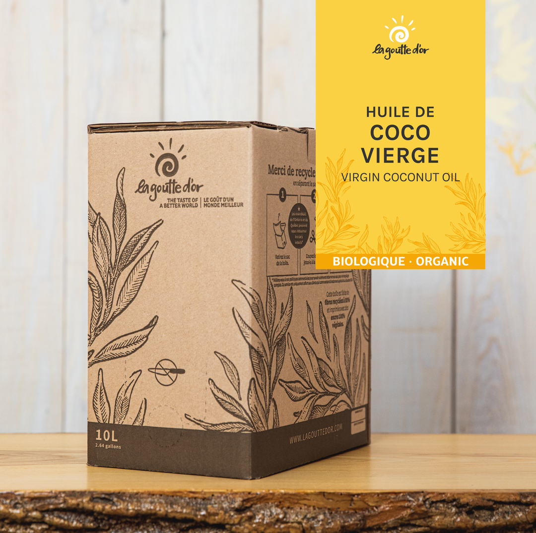 Huile de coco vierge biologique