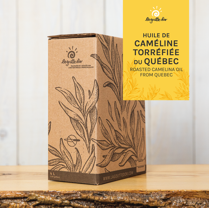 Roasted camelina oil from Quebec