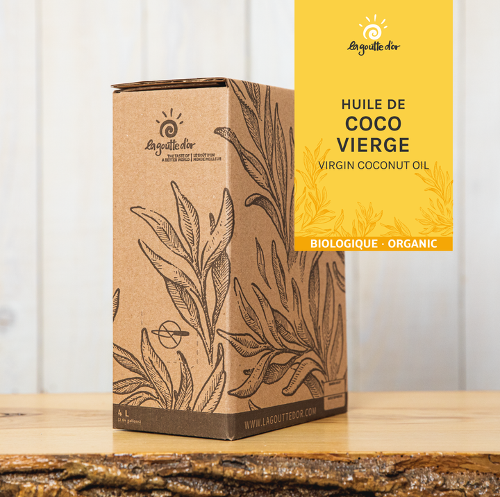 Huile de coco vierge biologique