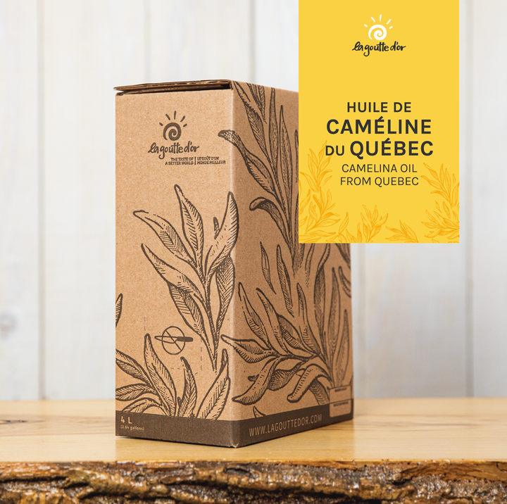 Virgin camelina oil from Quebec